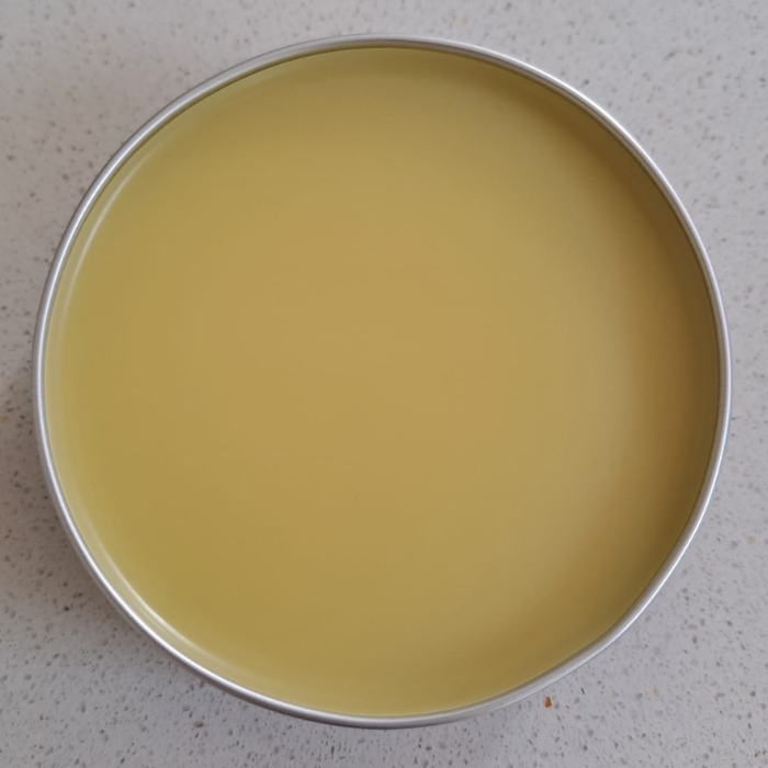 An image showing Scrummy Cream in a tub, a birds eye view